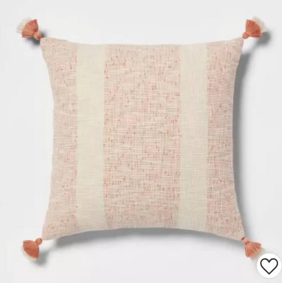 Threshold Accents Euro Slub Texture Stripe With Tassels Decorative